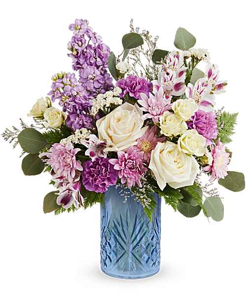Blue Bliss Bouquet – Mulhearn Flowers Llc, West Monroe LA