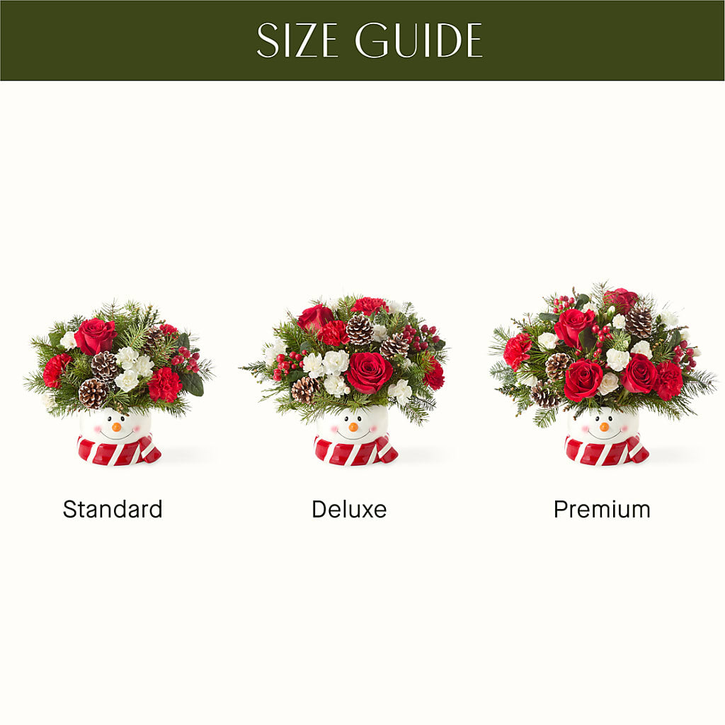 Jolly Snowman Bouquet – Mulhearn Flowers Llc, West Monroe LA