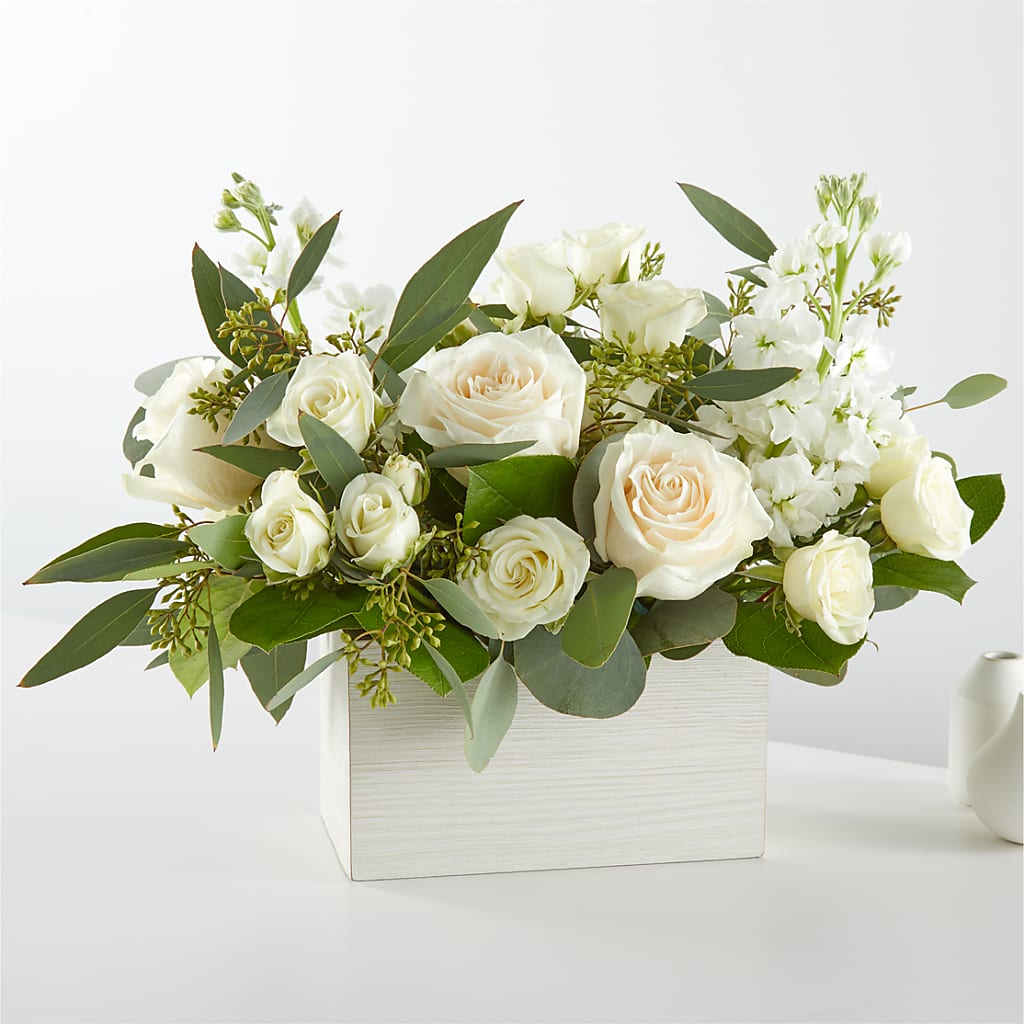 Fresh Linen Box Bouquet – Mulhearn Flowers Llc, West Monroe LA
