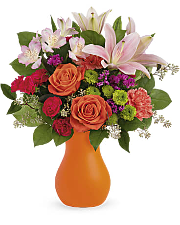 Happy Go Citrus Bouquet – Mulhearn Flowers Llc, West Monroe LA