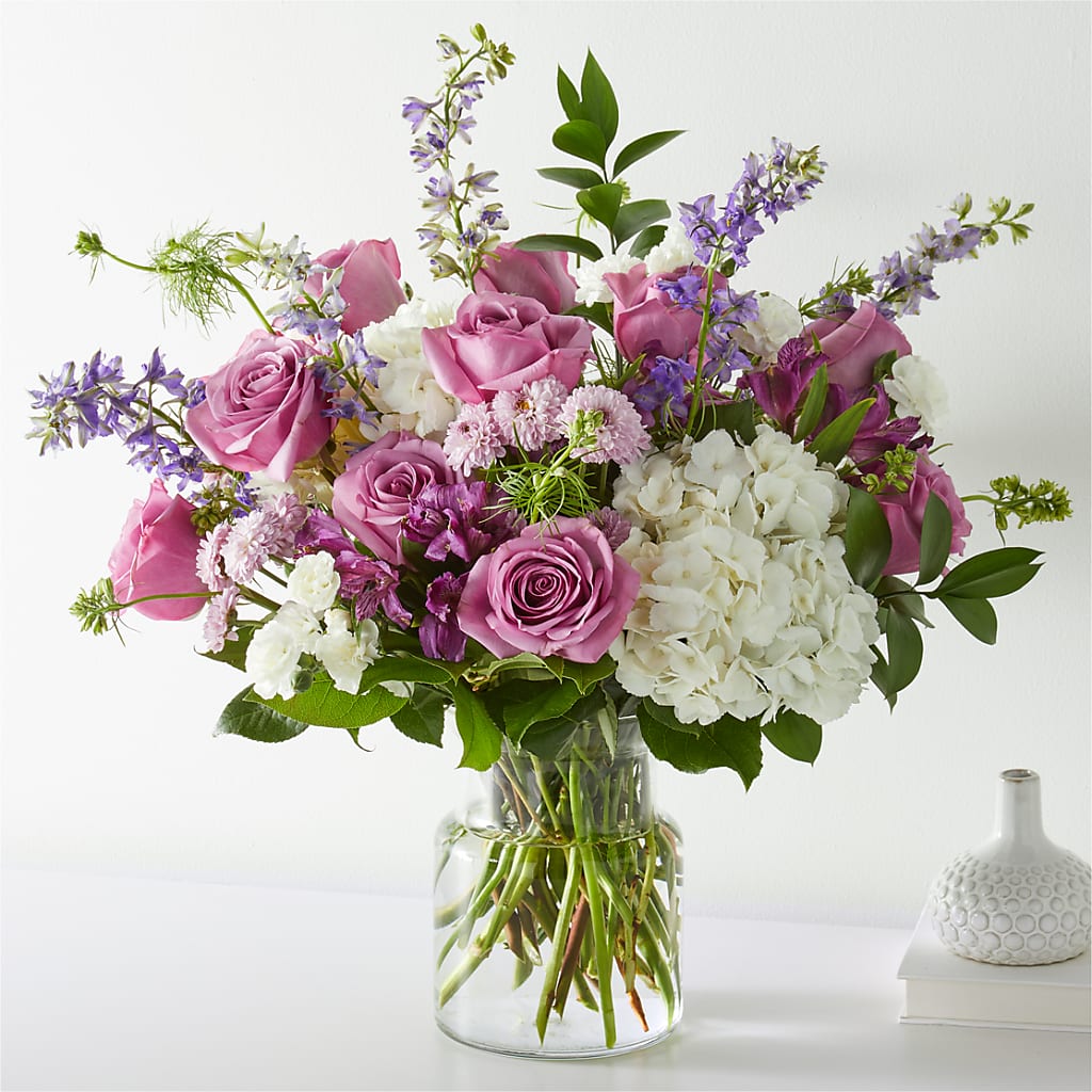 Violet Caress Bouquet – Mulhearn Flowers Llc, West Monroe LA
