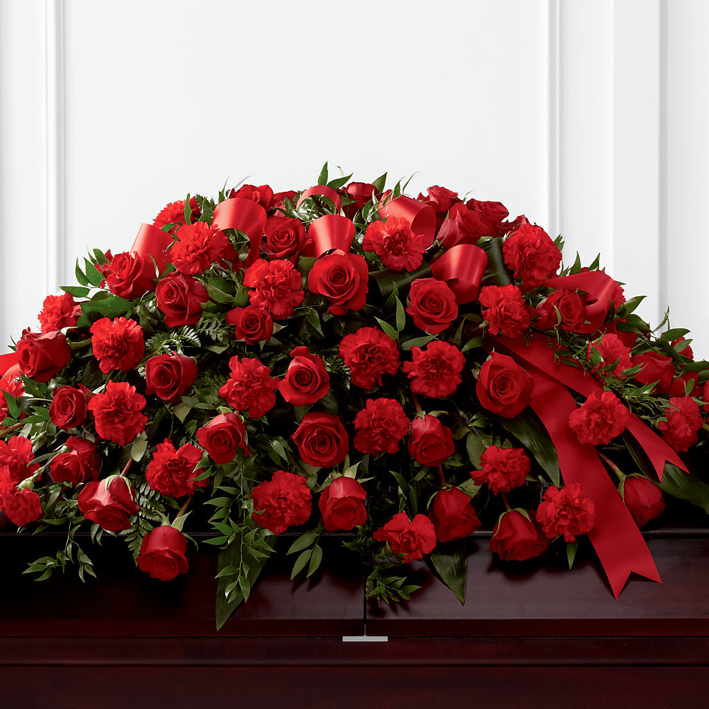 Tribute of Life Casket Spray – Mulhearn Flowers Llc, West Monroe LA