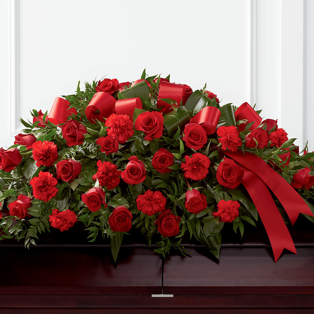 Tribute of Life Casket Spray – Mulhearn Flowers Llc, West Monroe LA