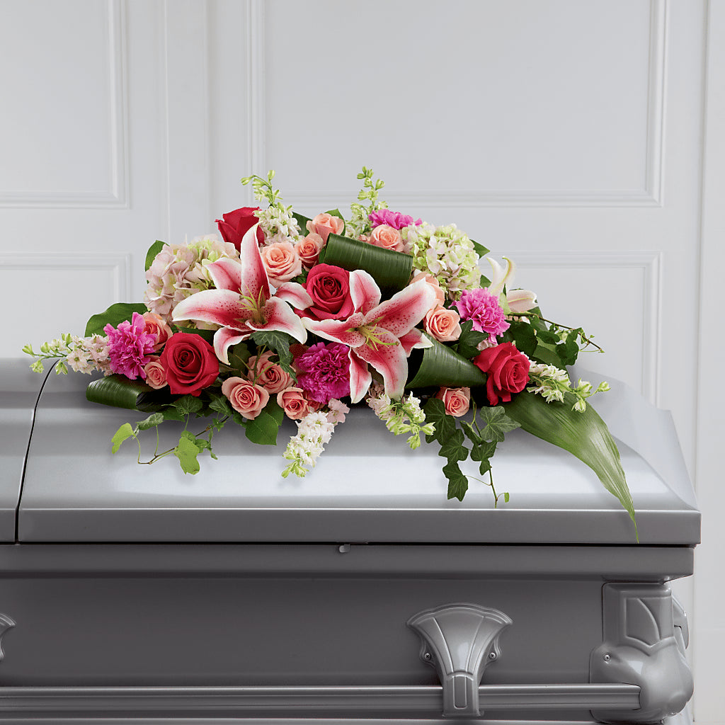 Splendid Grace Casket Spray – Mulhearn Flowers Llc, West Monroe LA