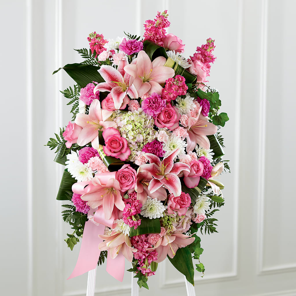 Comforting Standing Spray – Mulhearn Flowers Llc, West Monroe LA