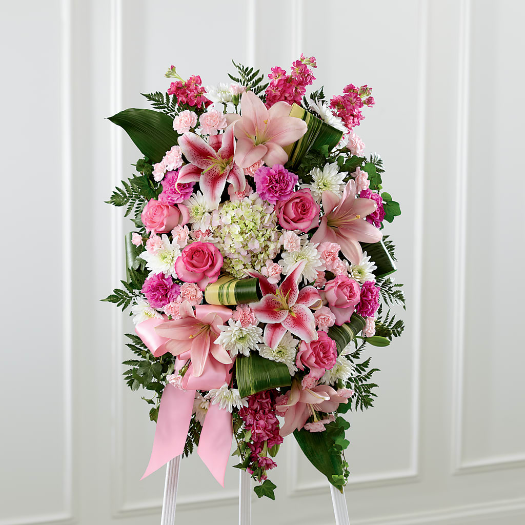 Comforting Standing Spray – Mulhearn Flowers Llc, West Monroe LA