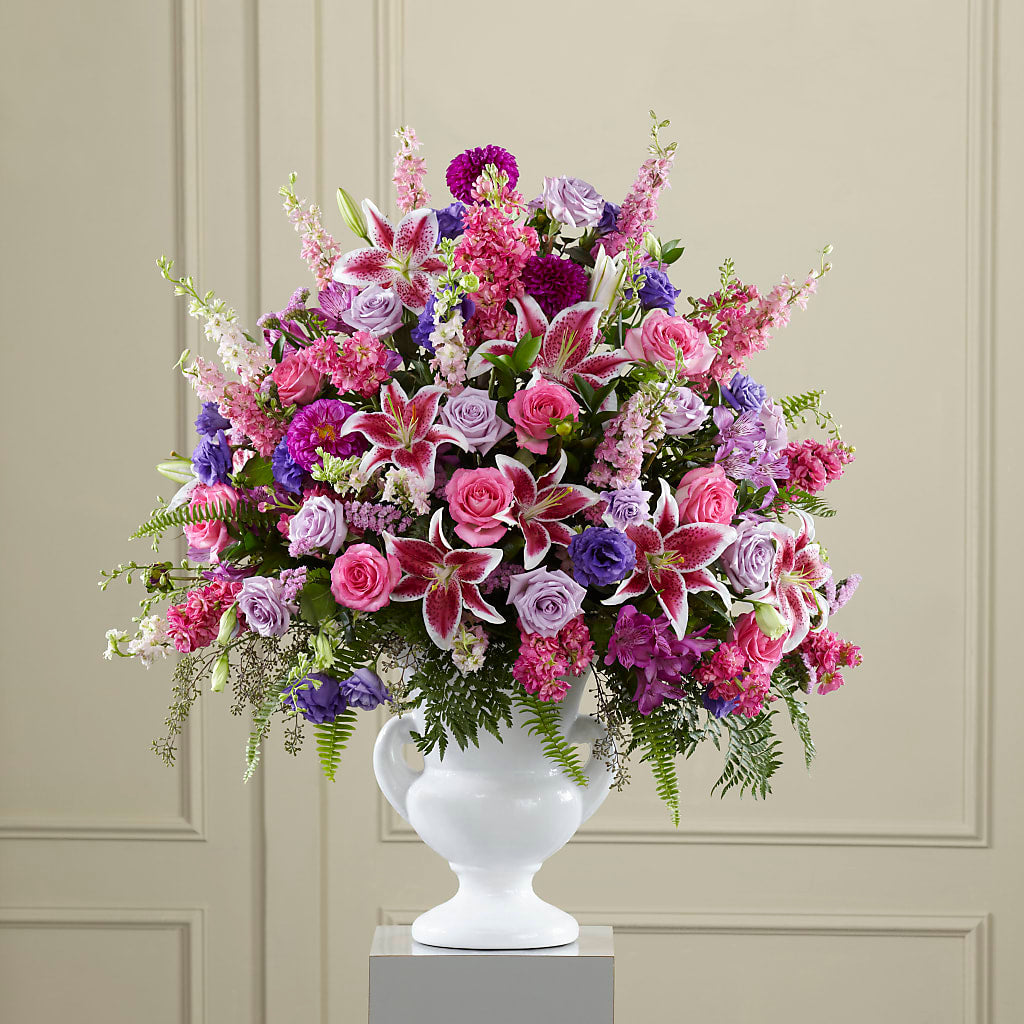 Peaceful Tribute Arrangement – Mulhearn Flowers Llc, West Monroe LA