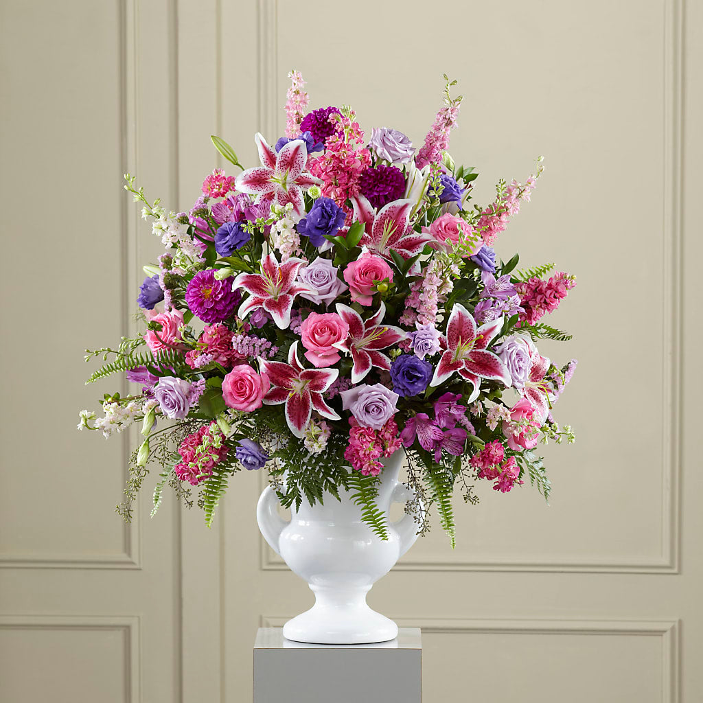 Peaceful Tribute Arrangement – Mulhearn Flowers Llc, West Monroe LA