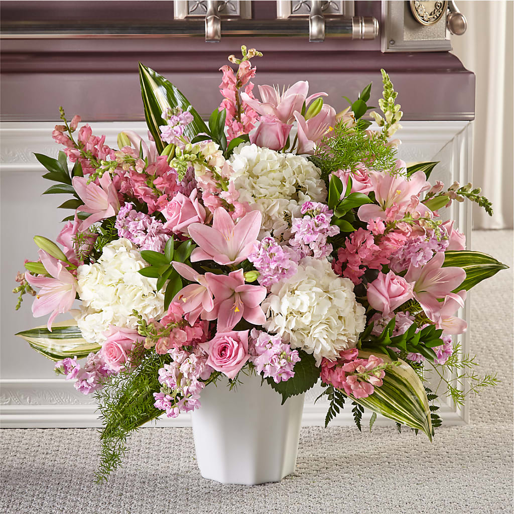 Simply Serene Floor Basket – Mulhearn Flowers Llc, West Monroe LA