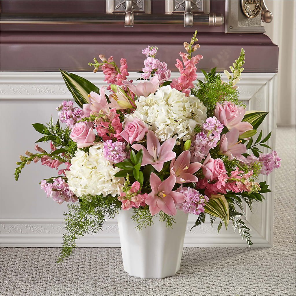 Simply Serene Floor Basket – Mulhearn Flowers Llc, West Monroe LA
