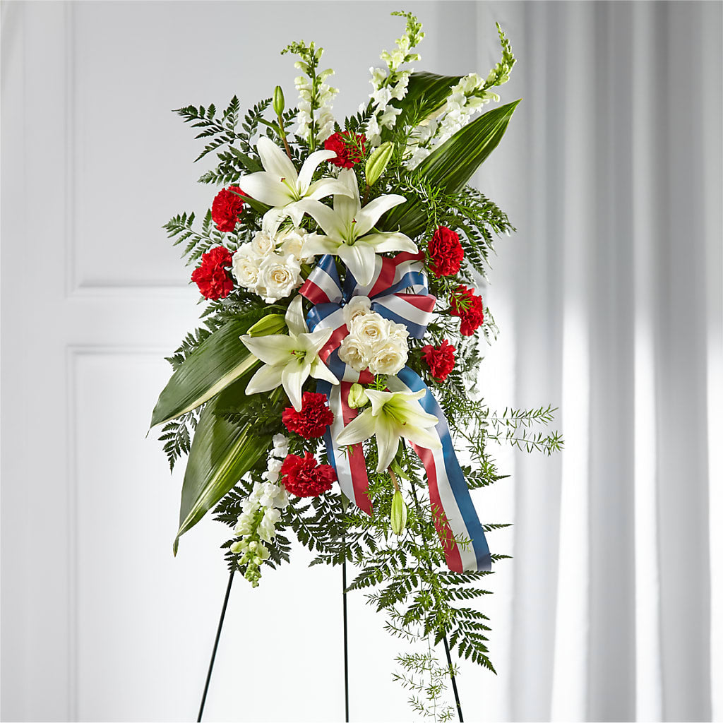 Stars of Life Standing Spray – Mulhearn Flowers Llc, West Monroe LA