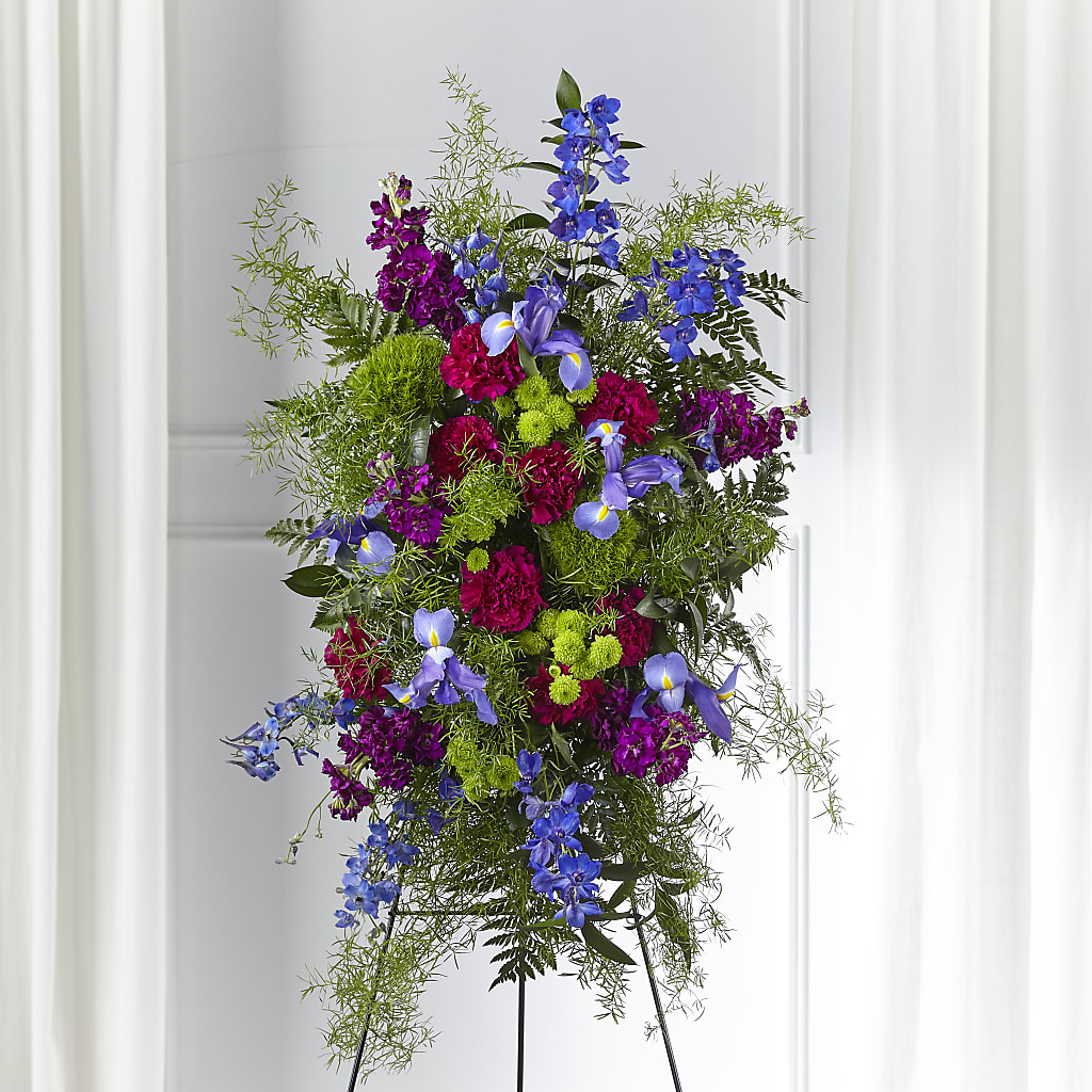 Heavenly Skies Standing Spray – Mulhearn Flowers Llc, West Monroe LA