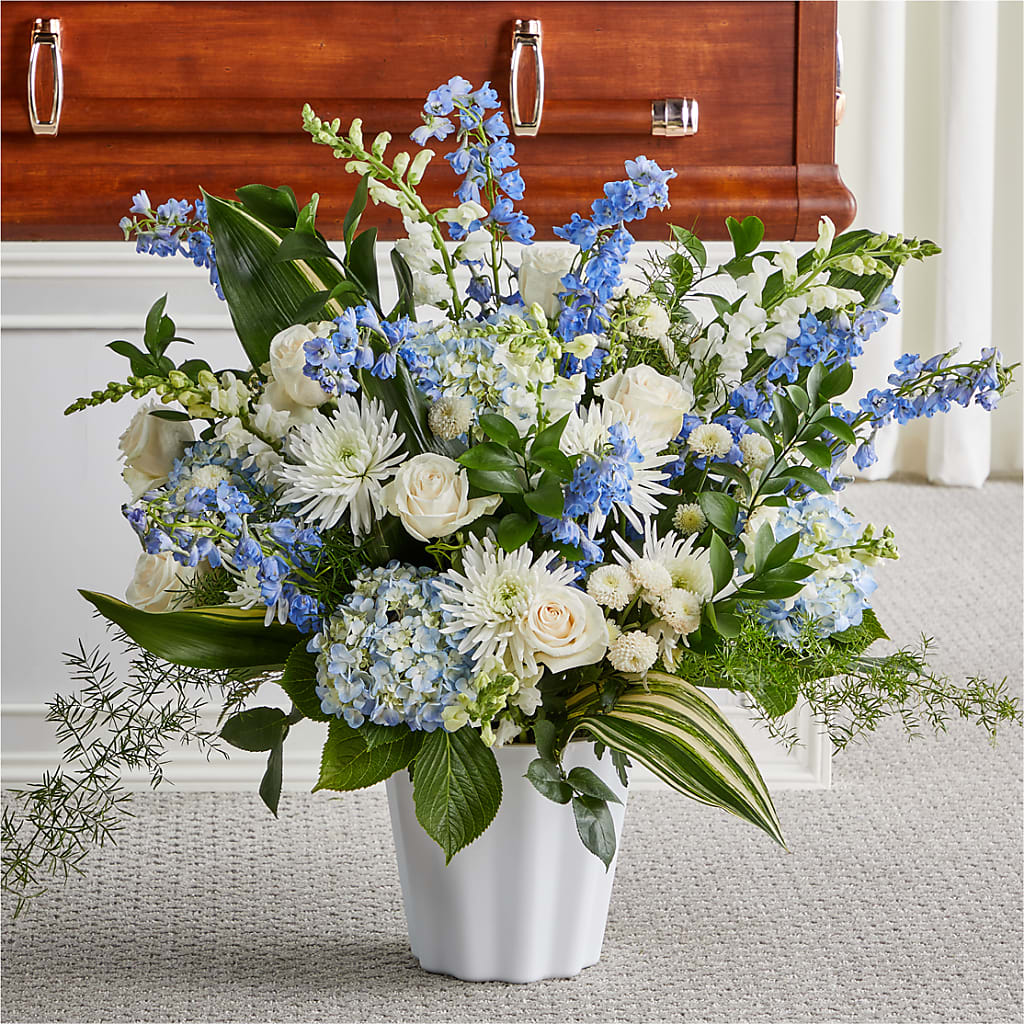 Everlasting Memories Floor Basket – Mulhearn Flowers Llc, West Monroe LA
