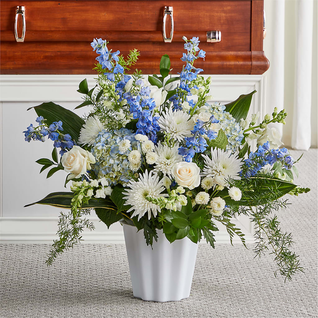Everlasting Memories Floor Basket – Mulhearn Flowers Llc, West Monroe LA