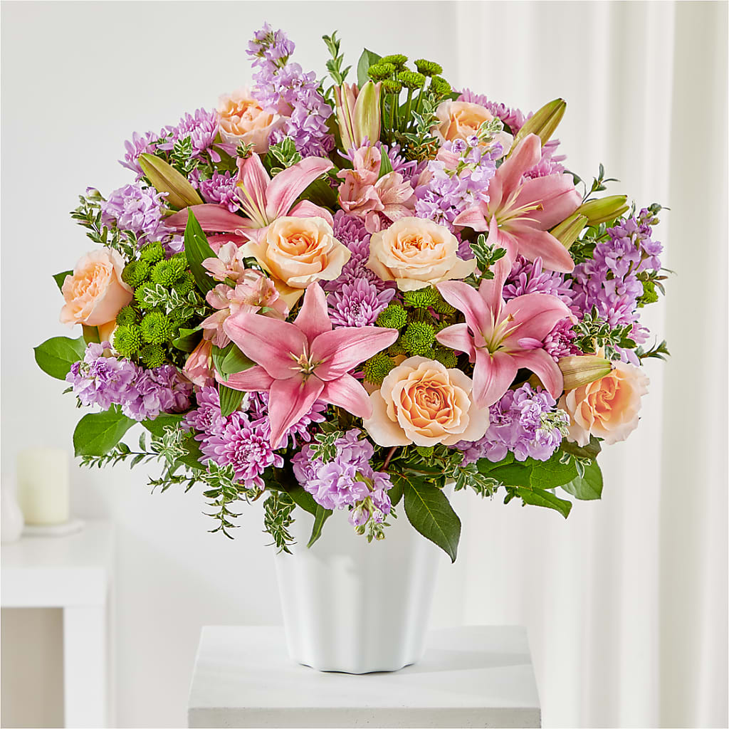 Supportive Embrace Tabletop Basket – Mulhearn Flowers Llc, West Monroe LA