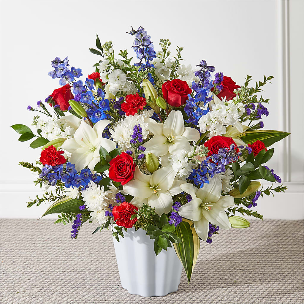 Consoled Floor Basket – Mulhearn Flowers Llc, West Monroe LA