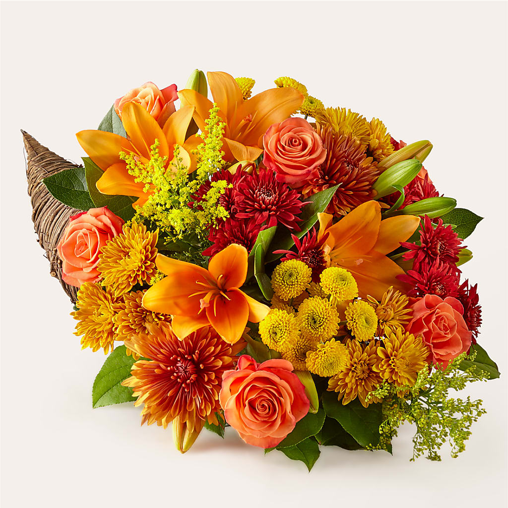 Feast of Color Cornucopia – Mulhearn Flowers Llc, West Monroe LA