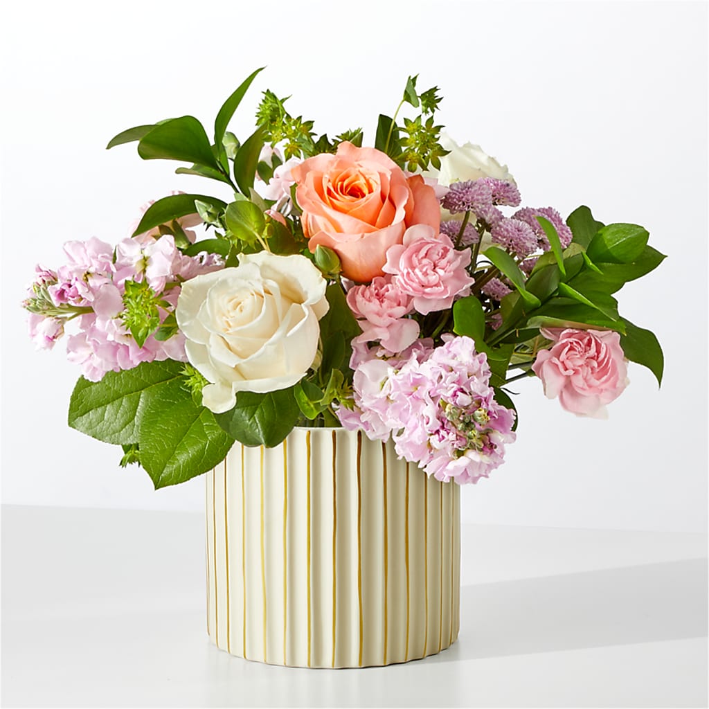 French Market Bouquet with Ivory Vase – Mulhearn Flowers Llc, West Monroe LA