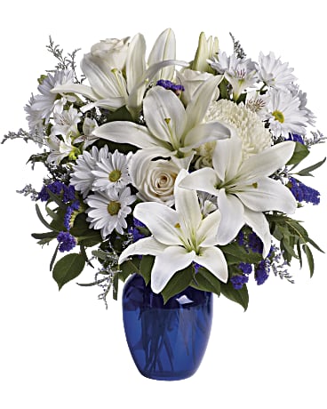 BEAUTIFUL IN BLUE BOUQUET –  Mulhearn Flowers Llc, West Monroe LA