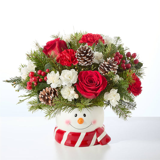 Jolly Snowman Bouquet –  Mulhearn Flowers Llc, West Monroe LA