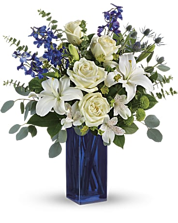 CALMING COBALT BOUQUET –  Mulhearn Flowers Llc, West Monroe LA