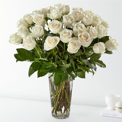 Long Stem White Rose Bouquet