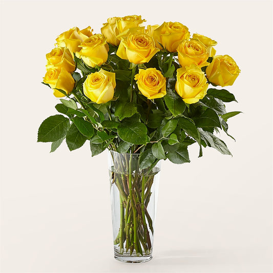 Long Stem Yellow Rose Bouquet –  Mulhearn Flowers Llc, West Monroe LA