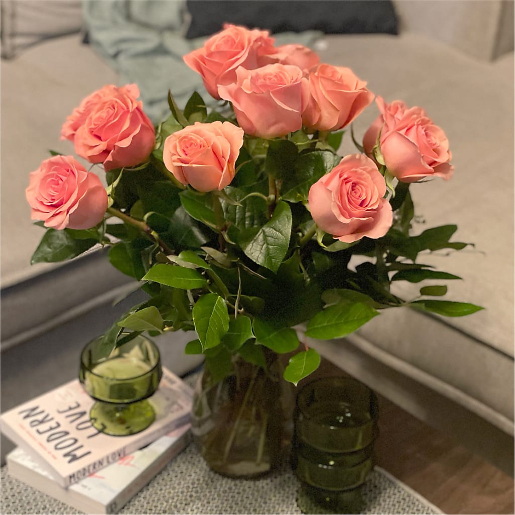 Long Stem Pink Rose Bouquet –  Mulhearn Flowers Llc, West Monroe LA