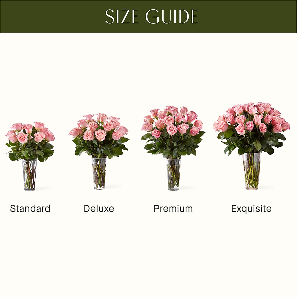 Long Stem Pink Rose Bouquet –  Mulhearn Flowers Llc, West Monroe LA
