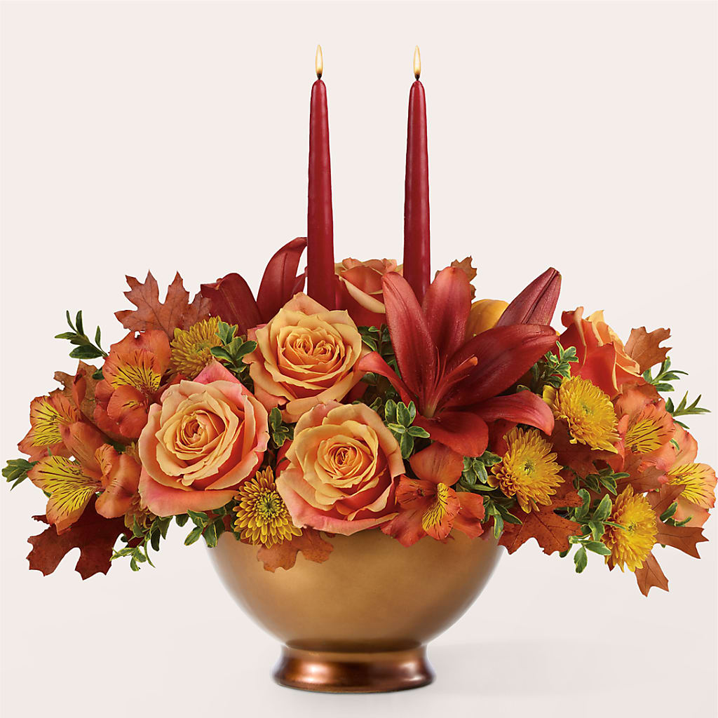 Harvest Table Centerpiece –  Mulhearn Flowers Llc, West Monroe LA