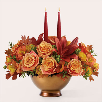 Harvest Table Centerpiece –  Mulhearn Flowers Llc, West Monroe LA