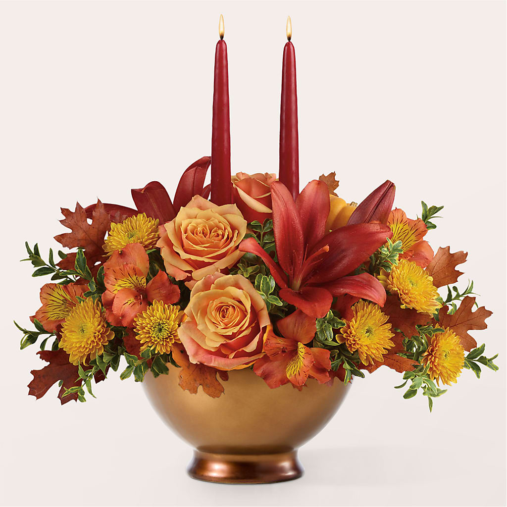 Harvest Table Centerpiece –  Mulhearn Flowers Llc, West Monroe LA