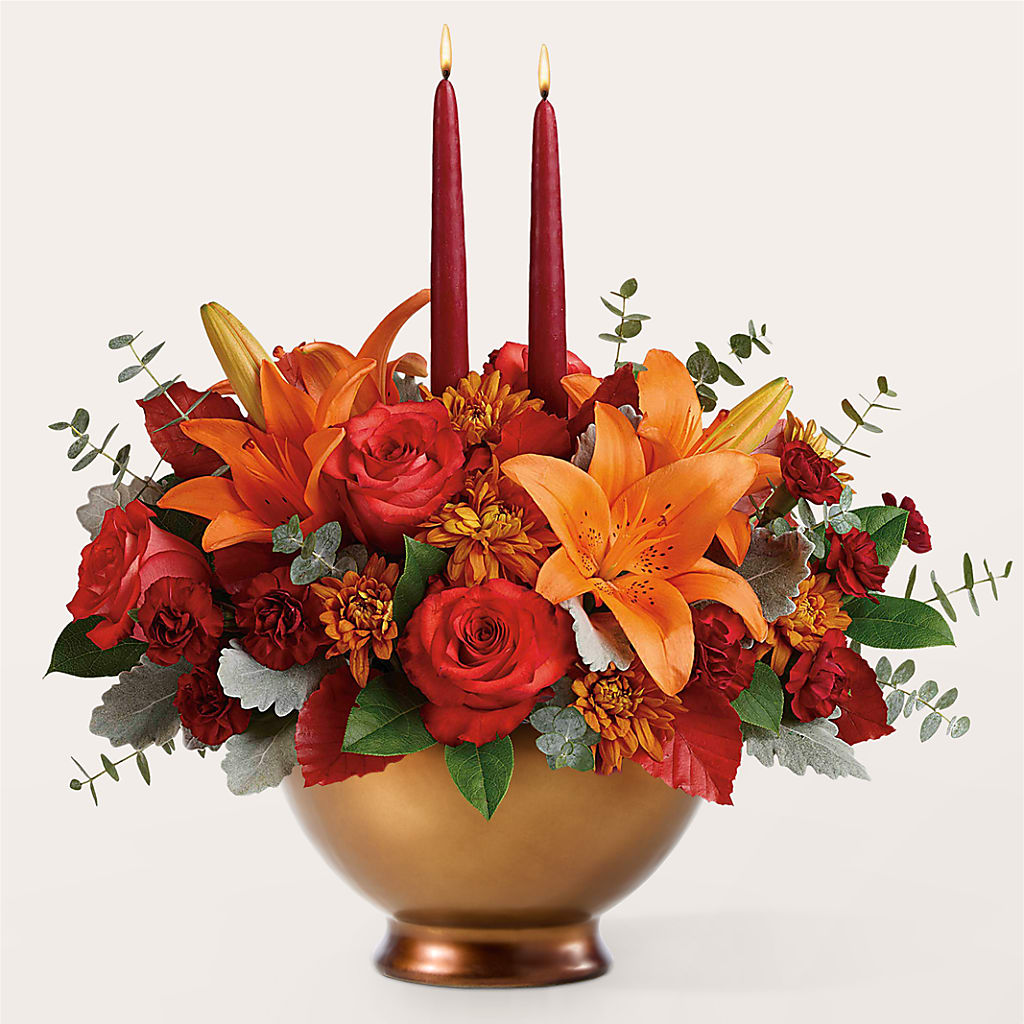 Fruits of Fall Centerpiece –  Mulhearn Flowers Llc, West Monroe LA