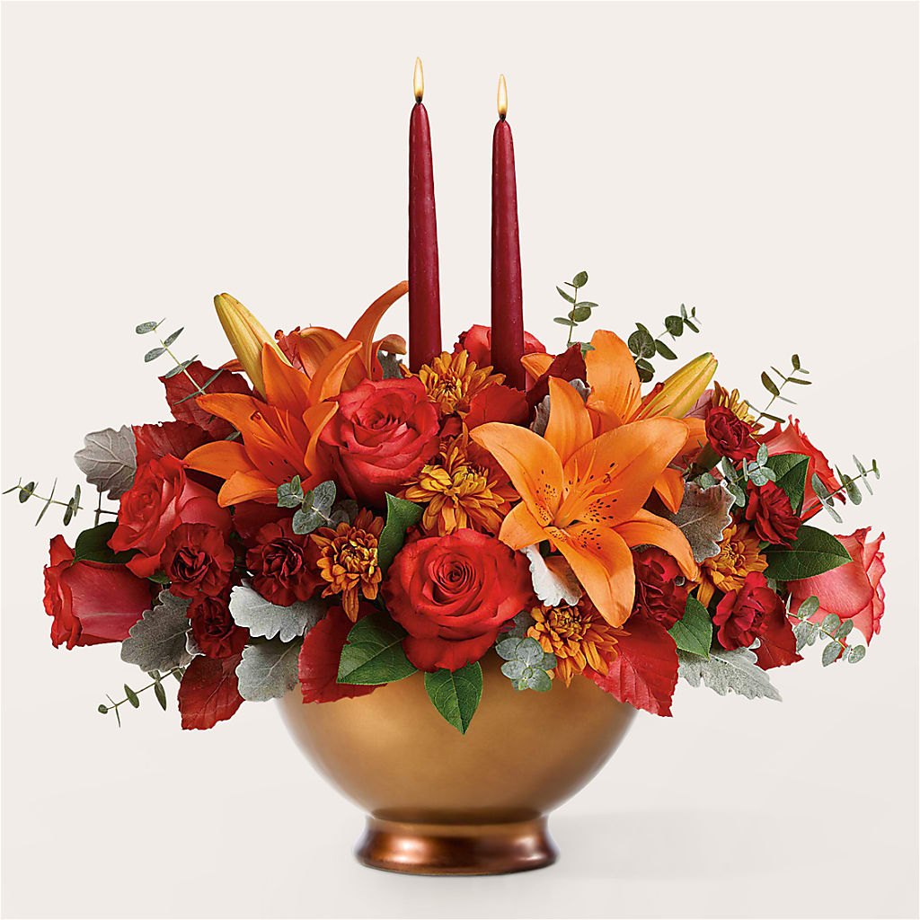 Fruits of Fall Centerpiece –  Mulhearn Flowers Llc, West Monroe LA