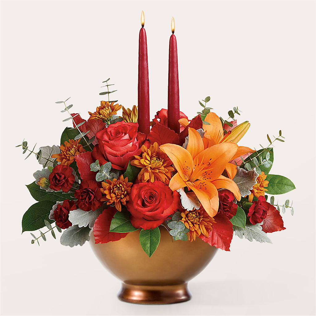 Fruits of Fall Centerpiece –  Mulhearn Flowers Llc, West Monroe LA