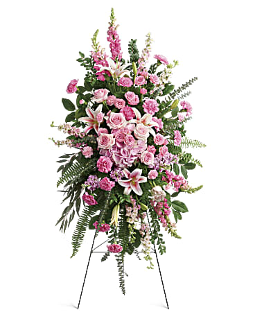 GLORIOUS FAREWELL STANDING SPRAY –  Mulhearn Flowers Llc, West Monroe LA