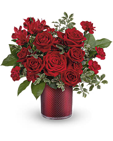 Radiant Crimson Bouquet –  Mulhearn Flowers Llc, West Monroe LA