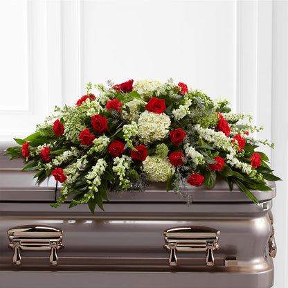 Sincerity Casket Spray –  Mulhearn Flowers Llc, West Monroe LA