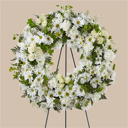 Faithful Wishes Wreath –  Mulhearn Flowers Llc, West Monroe LA