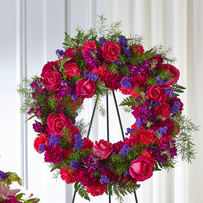 Calming Colors Wreath –  Mulhearn Flowers Llc, West Monroe LA