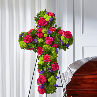 Tribute Rose Floral Cross –  Mulhearn Flowers Llc, West Monroe LA