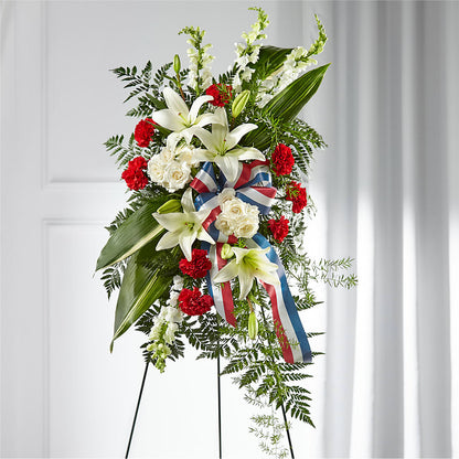 Stars of Life Standing Spray –  Mulhearn Flowers Llc, West Monroe LA