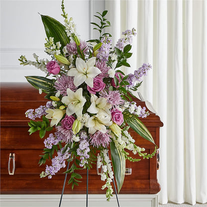 Grateful Hearts Standing Spray –  Mulhearn Flowers Llc, West Monroe LA