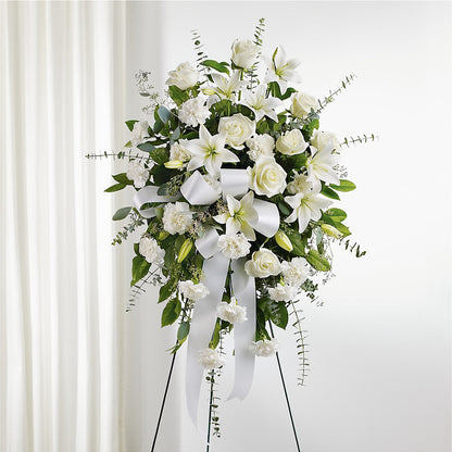 With Care Standing Spray –  Mulhearn Flowers Llc, West Monroe LA