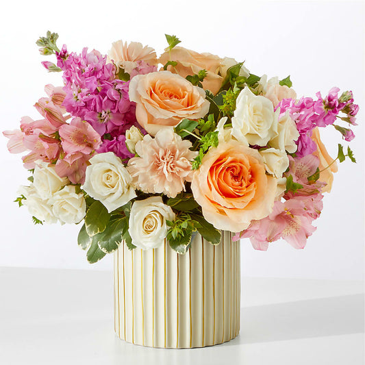 Paradise Bouquet with Ivory Vase –  Mulhearn Flowers Llc, West Monroe LA