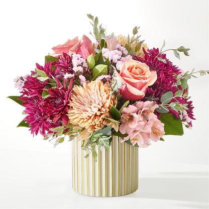 Berry Cobbler Bouquet with Ivory Vase –  Mulhearn Flowers Llc, West Monroe LA